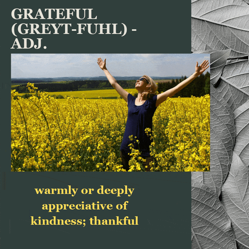 What does it mean to be grateful?