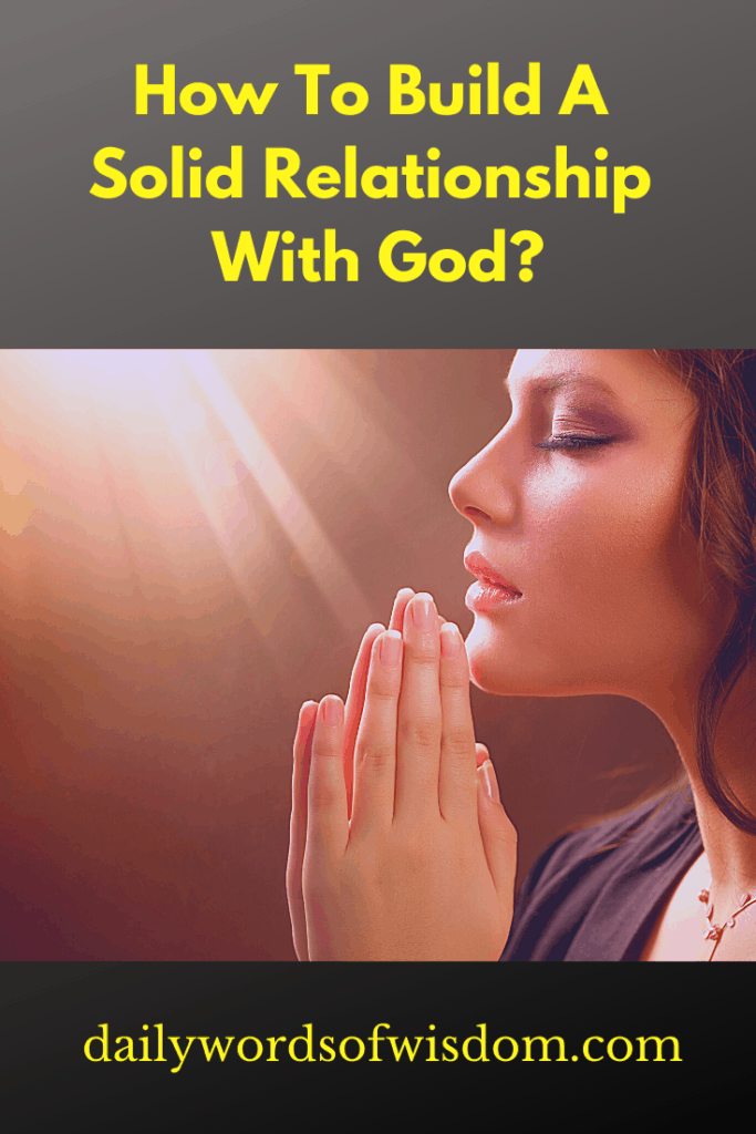 Prayer For Good Relationship With God